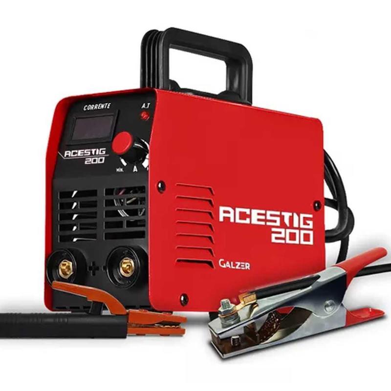 Máquina De Solda Inversora Acestig 200 200A 220V - Galzer